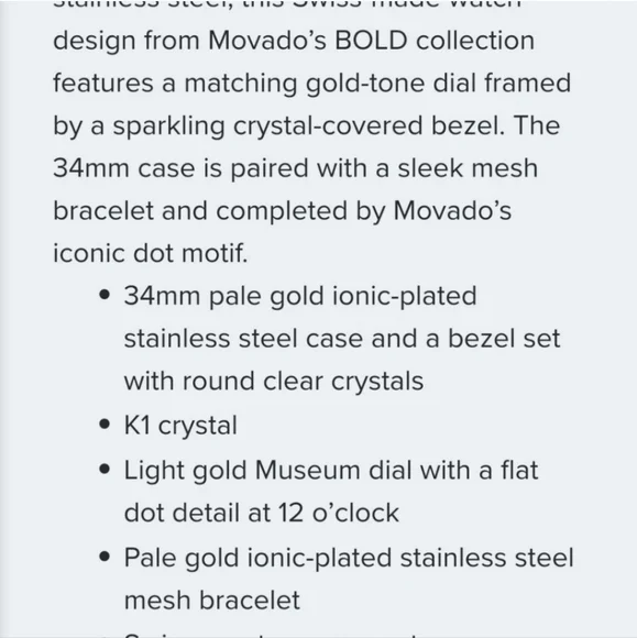 Movado Gold Women's Watch - Picture 8 of 11